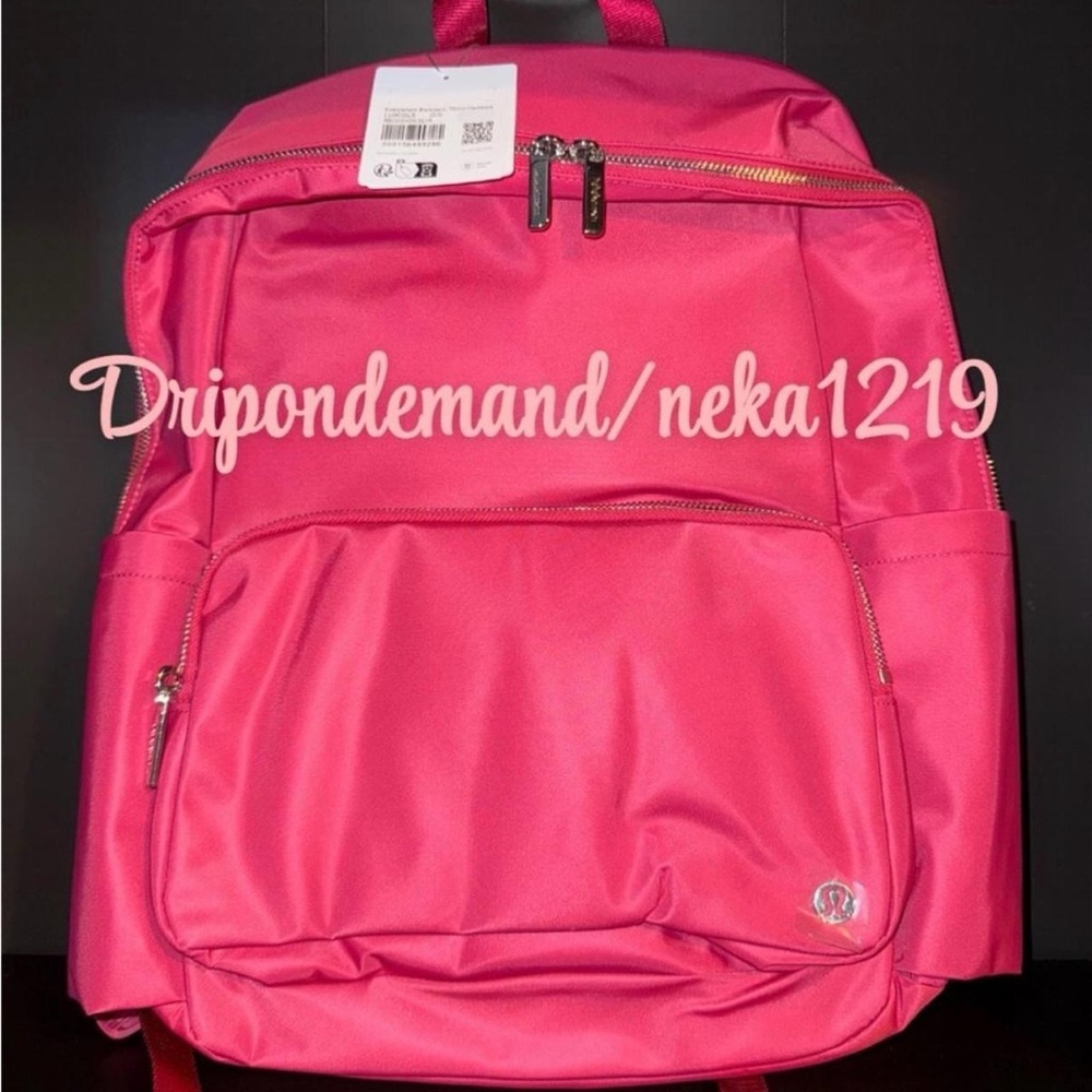 Lululemon Everywhere Backpack 22L Metal Hardware- RBCO/SHOK/SLVR - Picture 3 of 9